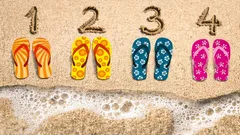 Welke slippers kies jij? De test laat zien waar je het beste op vakantie naartoe kunt gaan